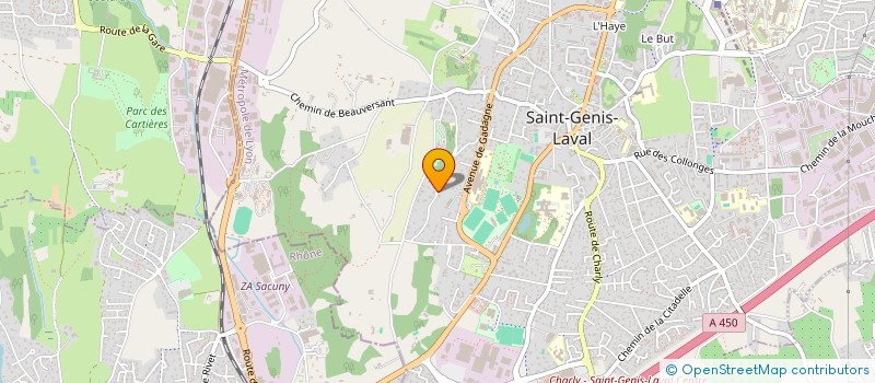 localisation de l'entreprise MONSIEUR JOEL GRENIER  SAINT-GENIS-LAVAL