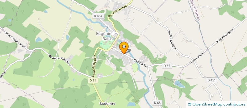 localisation de l'entreprise MONSIEUR JOEL GREZES à EUGENIE-LES-BAINS