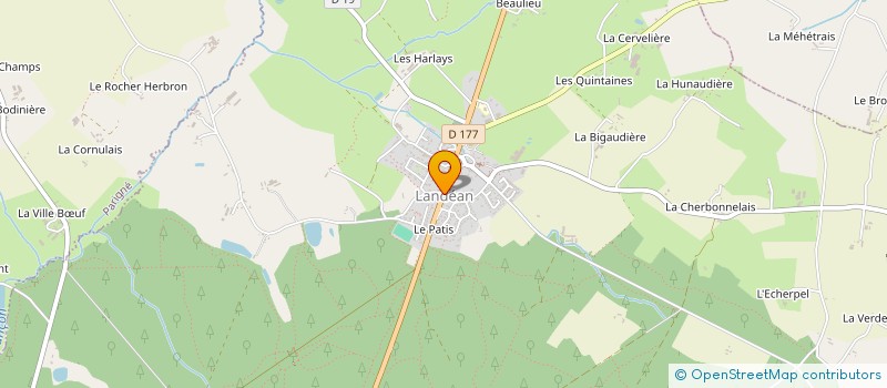 localisation de l'entreprise MONSIEUR JOEL GROUAZEL  LANDEAN