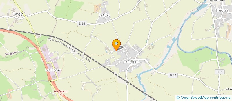 localisation de l'entreprise MONSIEUR JOEL GUERIN  TREMEUR