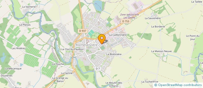 localisation de l'entreprise MONSIEUR JOEL GUIBRETEAU à ROCHESERVIERE