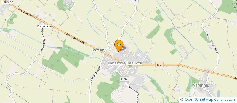 localisation de l'entreprise MONSIEUR JOEL GUILLAUME  LABASTIDE-BEAUVOIR