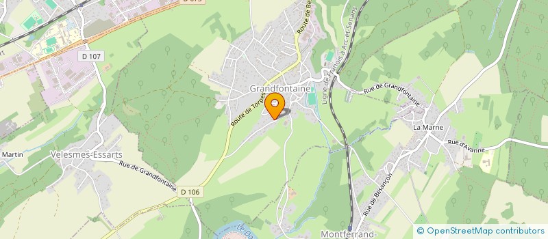 localisation de l'entreprise MONSIEUR JOEL GUILLOT  GRANDFONTAINE