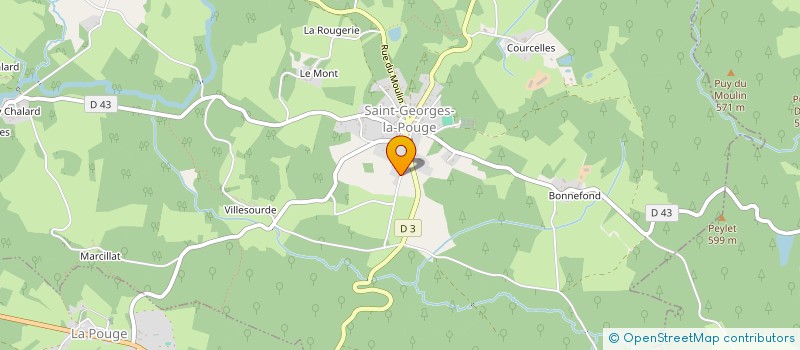 localisation de l'entreprise MONSIEUR JOEL HARTMAN à SAINT-GEORGES-LA-POUGE