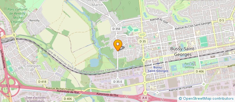 localisation de l'entreprise MONSIEUR JOEL HARTMANN  BUSSY-SAINT-GEORGES