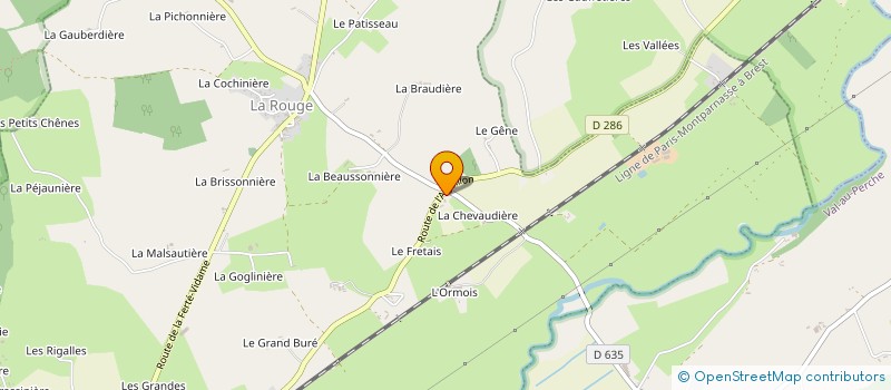 localisation de l'entreprise MONSIEUR JOEL HAUDEBOURG à VAL-AU-PERCHE