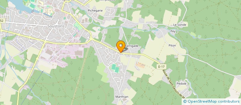 localisation de l'entreprise MONSIEUR JOEL HEBRARD à SOUSTONS