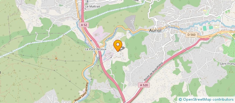 localisation de l'entreprise MONSIEUR JOEL HENNETEAU  AURIOL