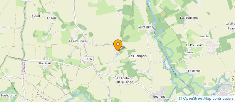 localisation de l'entreprise MONSIEUR JOEL HIGNET à EVRAN