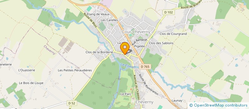 localisation de l'entreprise MONSIEUR JOEL HOCHART  COUR-CHEVERNY