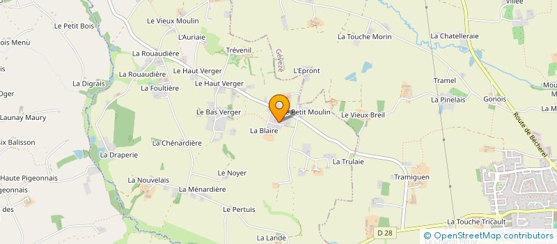 localisation de l'entreprise MONSIEUR JOEL HOUITTE  LANGAN