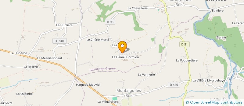 localisation de l'entreprise MONSIEUR JOEL HUARD à GAVRAY-SUR-SIENNE