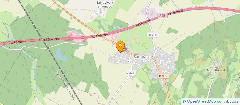 localisation de l'entreprise MONSIEUR JOEL HUMBERT  SAMPANS