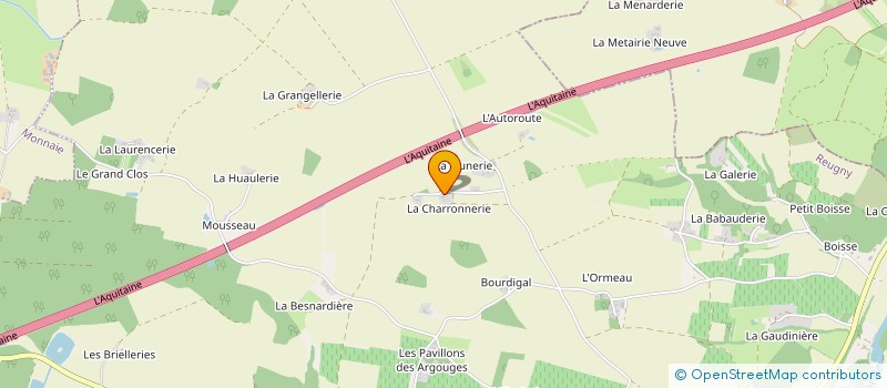 localisation de l'entreprise MONSIEUR JOEL HURTELOUP  REUGNY