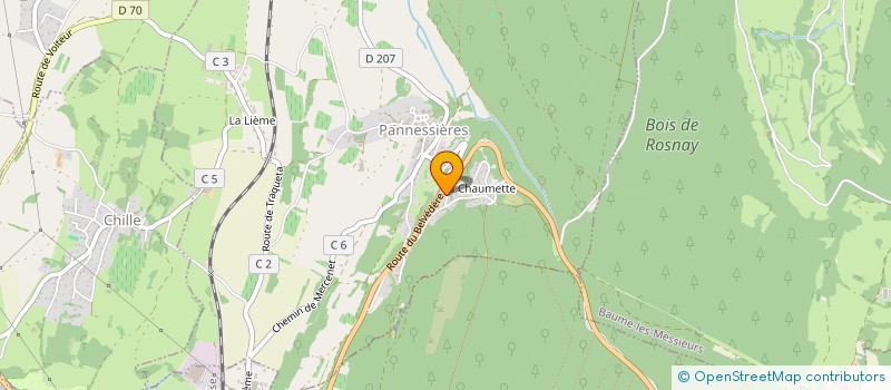 localisation de l'entreprise MONSIEUR JOEL JACQUELIN  PANNESSIERES