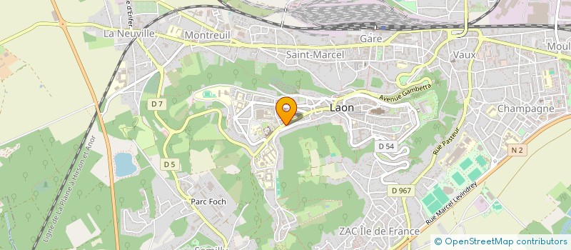 localisation de l'entreprise MONSIEUR JOEL JEAUNEAUX à LAON