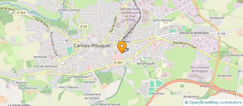 localisation de l'entreprise MONSIEUR JOEL JEGOU à CARHAIX-PLOUGUER