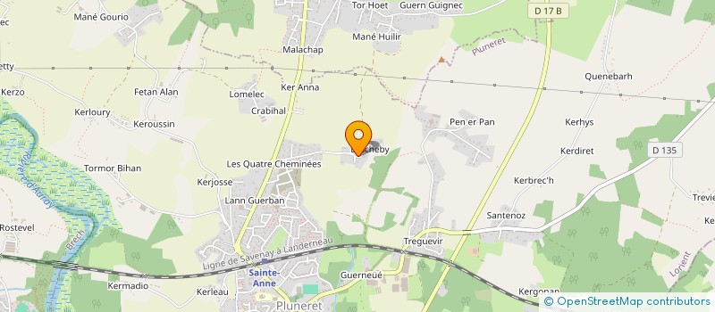 localisation de l'entreprise MONSIEUR JOEL JEGOUSSE  PLUNERET