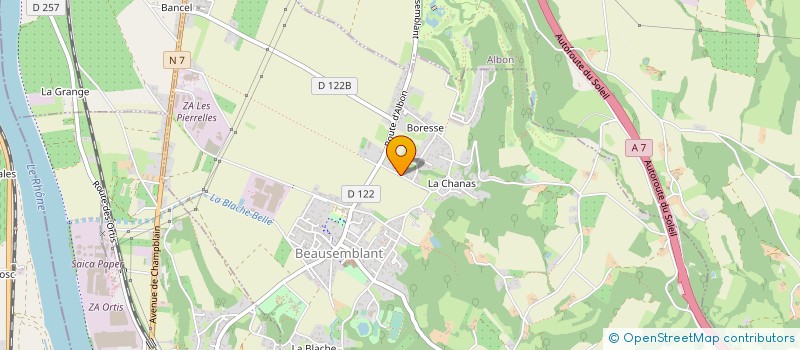 localisation de l'entreprise MONSIEUR JOEL JEUNOT  BEAUSEMBLANT