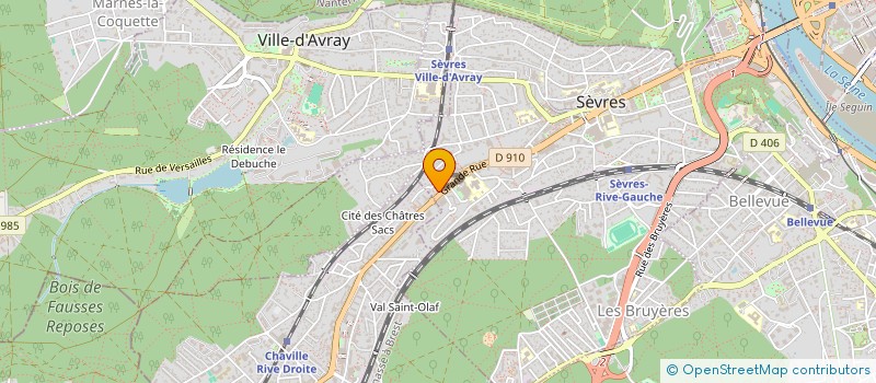 localisation de l'entreprise MONSIEUR JOEL JORES MBOUWE NANMOU à SEVRES