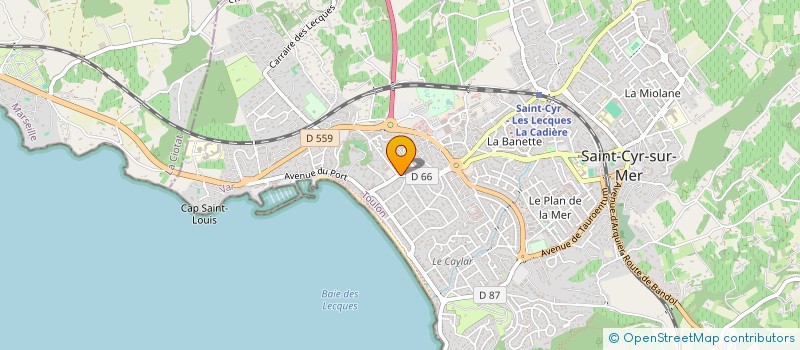 localisation de l'entreprise MONSIEUR JOEL JULLIEN à SAINT-CYR-SUR-MER