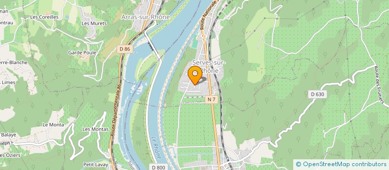 localisation de l'entreprise MONSIEUR JOEL JUNIQUE  SERVES-SUR-RHONE