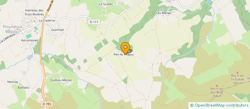 localisation de l'entreprise MONSIEUR JOEL KERNE à PLOUNEOUR-MENEZ
