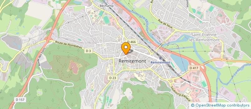 localisation de l'entreprise MONSIEUR JOEL LABREUCHE  REMIREMONT