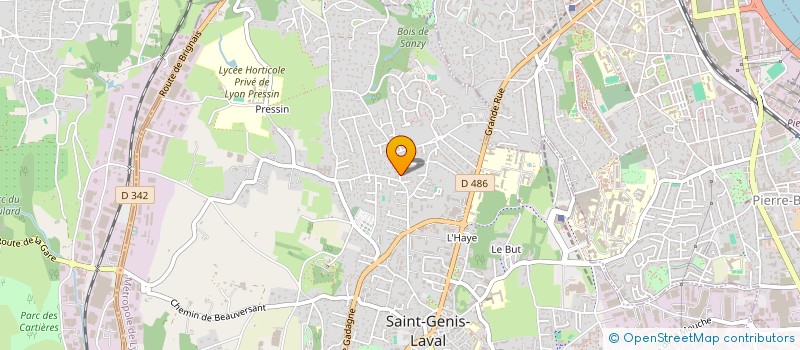 localisation de l'entreprise MONSIEUR JOEL LACOMBE  SAINT-GENIS-LAVAL