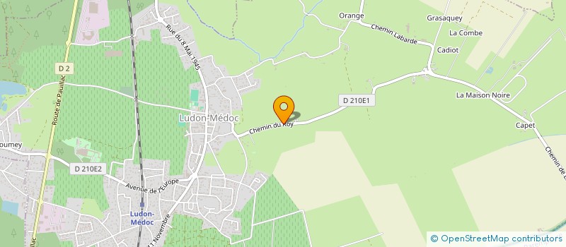 localisation de l'entreprise MONSIEUR JOEL LACROIX  LUDON-MEDOC