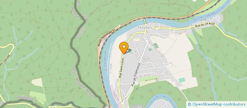 localisation de l'entreprise MONSIEUR JOEL LAFORGE  HAYBES