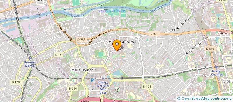 localisation de l'entreprise MONSIEUR JOEL LALLEMENT à NOISY-LE-GRAND