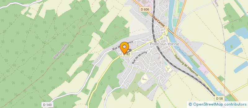 localisation de l'entreprise MONSIEUR JOEL LAMIOT à PONT-SUR-YONNE