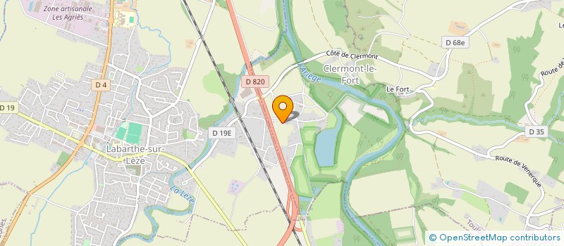 localisation de l'entreprise MONSIEUR JOEL LAMOTHE  CLERMONT-LE-FORT