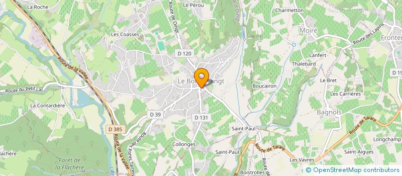 localisation de l'entreprise MONSIEUR JOEL LAMOTTE à VAL D'OINGT
