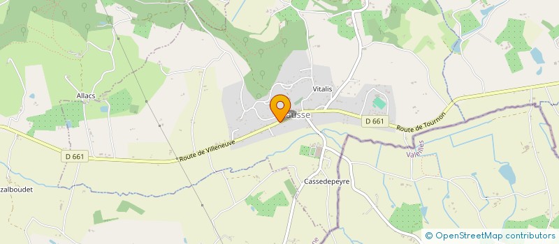 localisation de l'entreprise MONSIEUR JOEL LAMPIN  DAUSSE