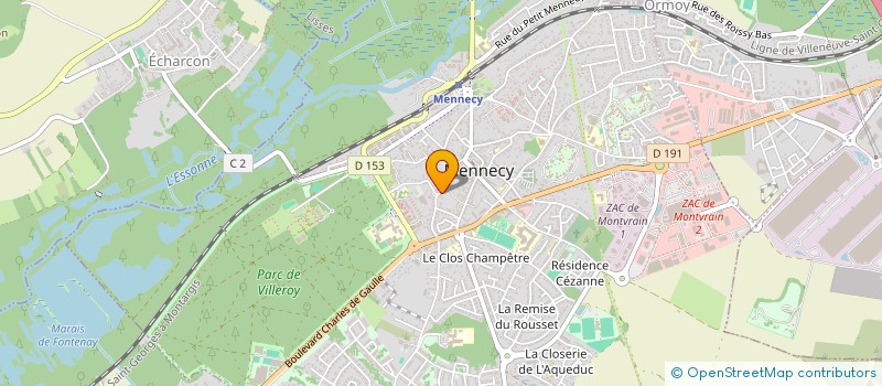 localisation de l'entreprise MONSIEUR JOEL LANG  MENNECY