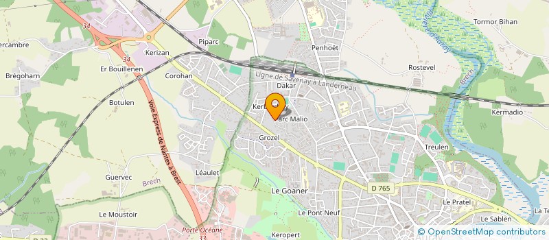localisation de l'entreprise MONSIEUR JOEL LANGEVIN à AURAY
