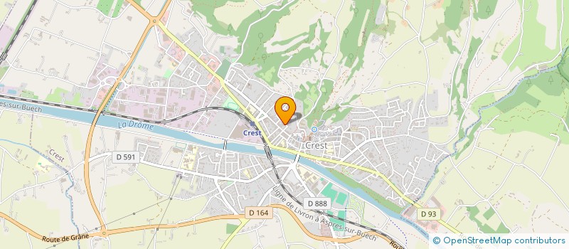 localisation de l'entreprise MONSIEUR JOEL LANTAUME  CREST