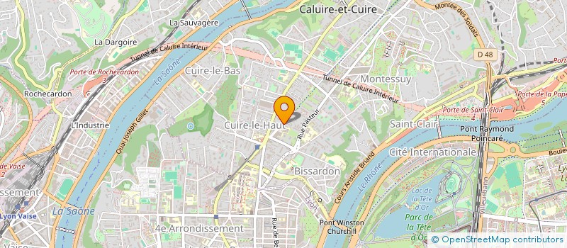 localisation de l'entreprise MONSIEUR JOEL LAPEZE  CALUIRE-ET-CUIRE