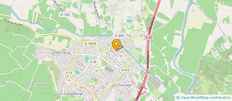 localisation de l'entreprise MONSIEUR JOEL LAPLANE à PEZENAS