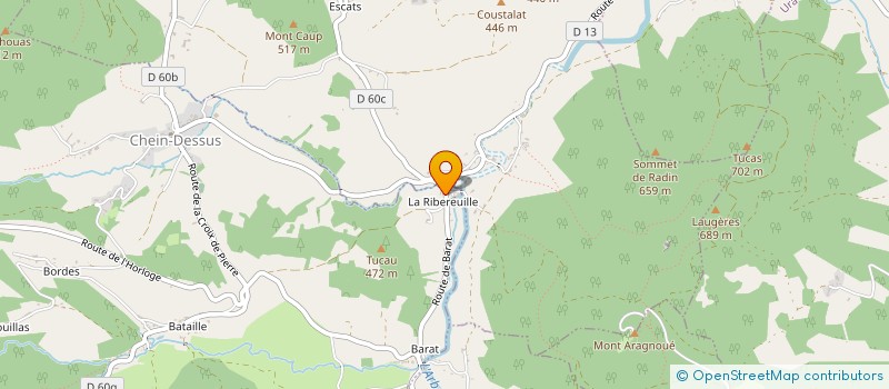 localisation de l'entreprise MONSIEUR JOEL LASBAX  CHEIN-DESSUS