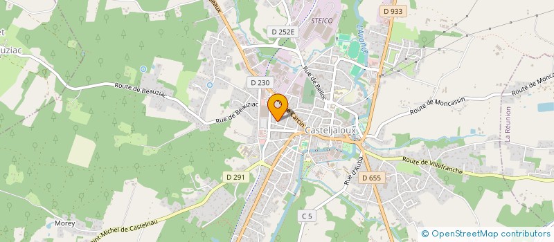 localisation de l'entreprise MONSIEUR JOEL LATASTE  CASTELJALOUX