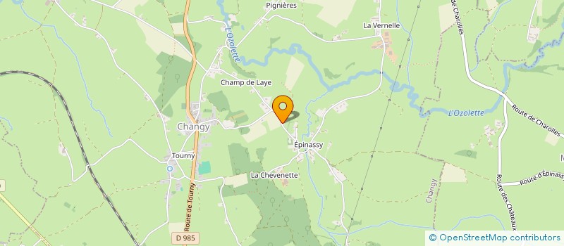 localisation de l'entreprise MONSIEUR JOEL LAUPRETRE  CHANGY