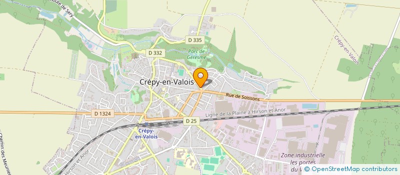 localisation de l'entreprise MONSIEUR JOEL LAURENT  CREPY-EN-VALOIS