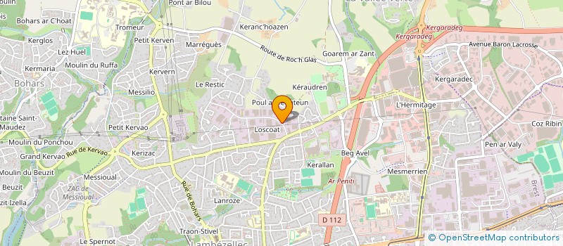 localisation de l'entreprise MONSIEUR JOEL LAURENT  BREST