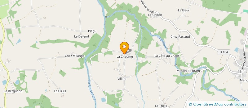 localisation de l'entreprise MONSIEUR JOEL LAVERGNE  VAL-D'OIRE-ET-GARTEMPE