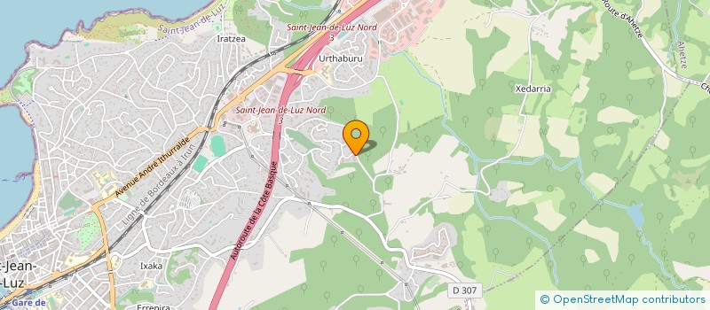 localisation de l'entreprise MONSIEUR JOEL LAVILLARD  SAINT-JEAN-DE-LUZ