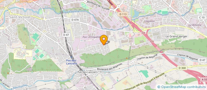 localisation de l'entreprise MONSIEUR JOEL LAVILLE  SAINT-VICTORET