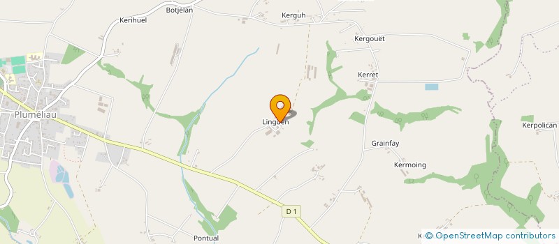 localisation de l'entreprise MONSIEUR JOEL LE BADEZET  PLUMELIAU-BIEUZY